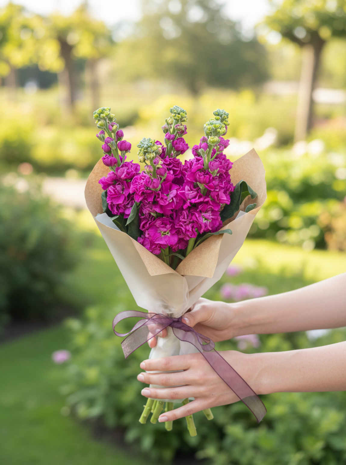 Fuşya Şebboy Buketi