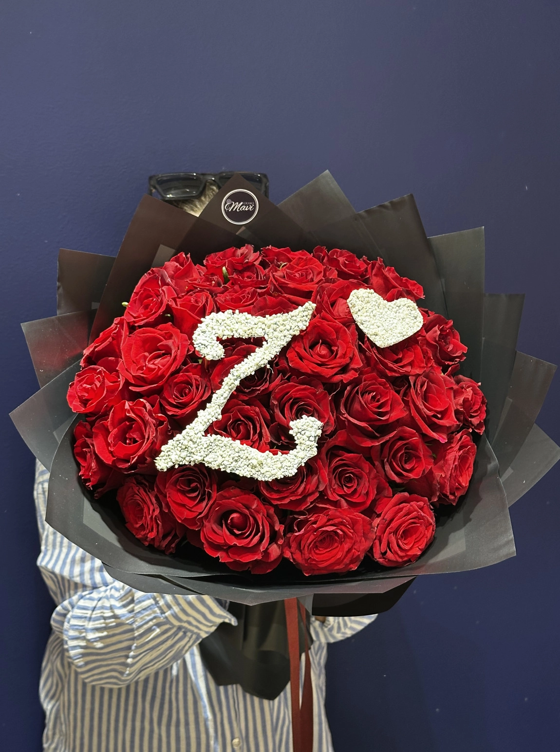 Harfli 41 Kırmızı Gül Buketi