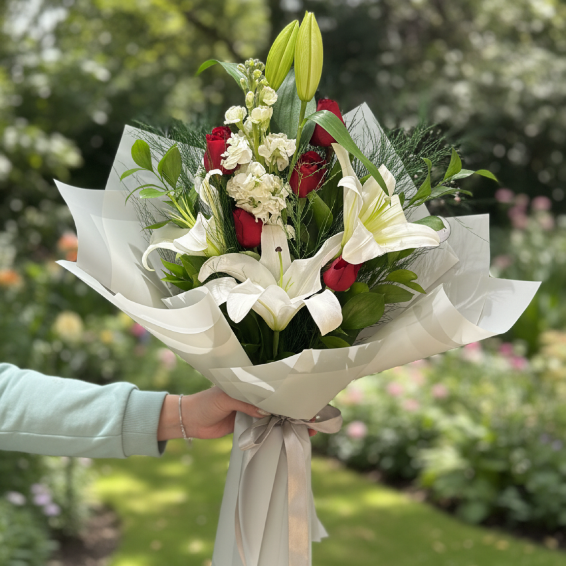 Kazablanka  5 Kırmızı Gül Buketi