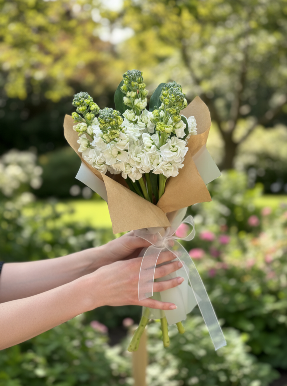 Beyaz Şebboy Buketi