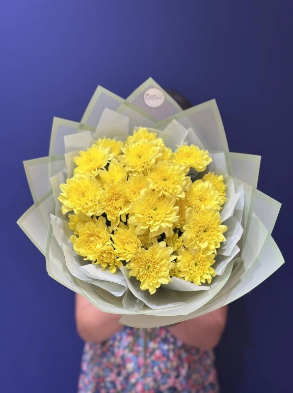 Krizantem Buketi - Yellow